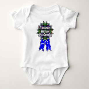 Clan Donald MacDonald #1 Award Blue Ribbon Baby Bodysuit