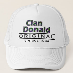 Clan Donald Vintage Customise Your Birthyear Trucker Hat