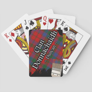 Clan Donnachaidh Duncan Tartan Paint Brush Playing Cards
