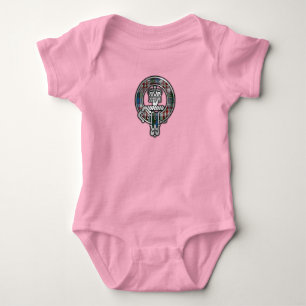 Clan Donnachaidh (Robertson) Crest & Dress Tartan Baby Bodysuit