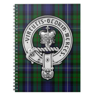 Clan Donnachaidh (Robertson) Crest /Hunting Tartan Notebook