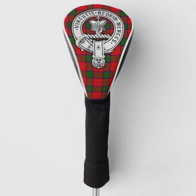 Clan Donnachaidh (Robertson) Crest & Tartan Golf Head Cover (Front)
