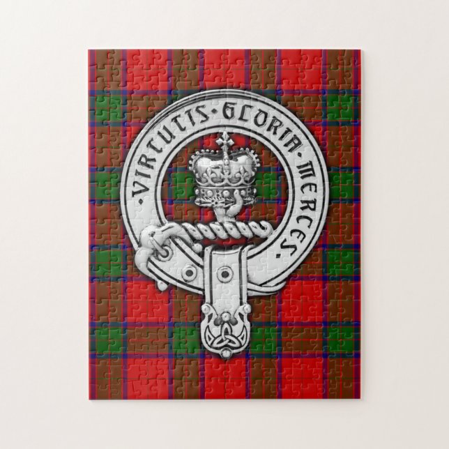 Clan Donnachaidh (Robertson) Crest & Tartan Jigsaw Puzzle (Vertical)
