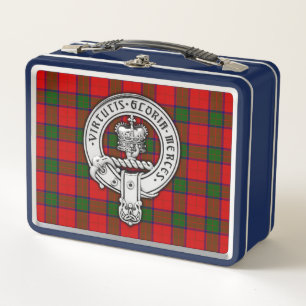 Clan Donnachaidh (Robertson) Crest & Tartan Metal Lunch Box