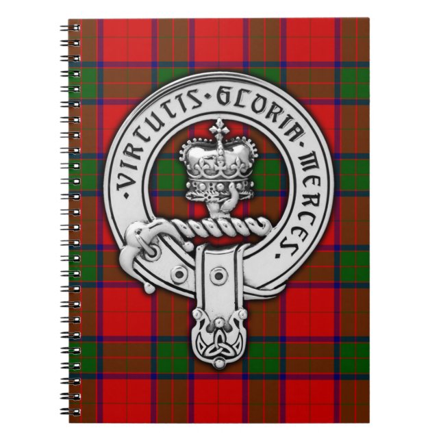 Clan Donnachaidh (Robertson) Crest & Tartan Notebook (Front)