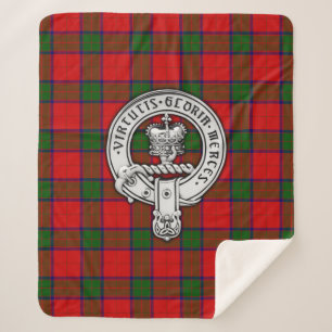 Clan Donnachaidh (Robertson) Crest & Tartan Sherpa Blanket