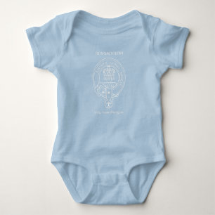 Clan Donnachaidh (Robertson) Crest & War Cry Baby Bodysuit