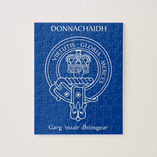 Clan Donnachaidh (Robertson) Crest & War Cry Jigsaw Puzzle (Vertical)