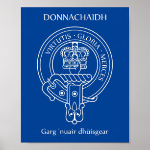 Clan Donnachaidh (Robertson) Crest & War Cry Poster