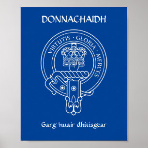 Clan Donnachaidh (Robertson) Crest & War Cry Poster