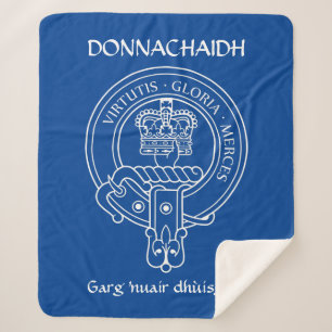 Clan Donnachaidh (Robertson) Crest & War Cry Sherpa Blanket