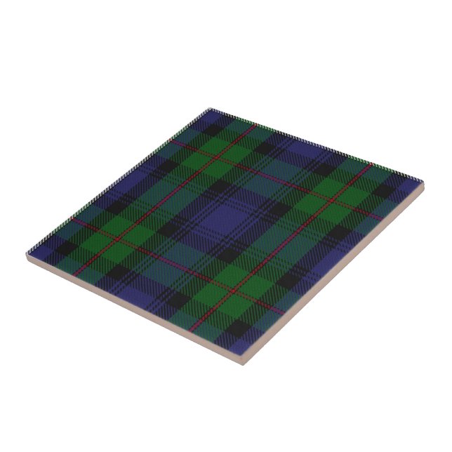Clan Donnachaidh | Robertson Hunting Tartan  Ceramic Tile (Side)
