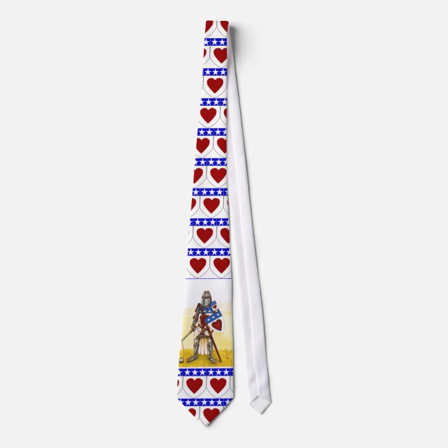 Clan Douglas Archie Tie With Hearts (Front)