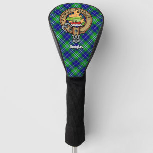 Clan Douglas Crest over Tartan Golf Head Cover