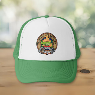 Clan Douglas Crest over Tartan Trucker Hat