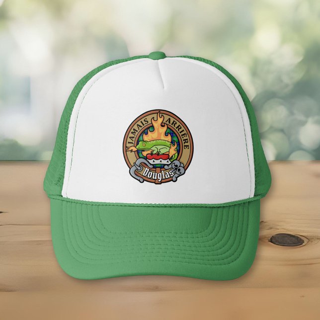 Clan Douglas Crest over Tartan Trucker Hat (Creator Uploaded)