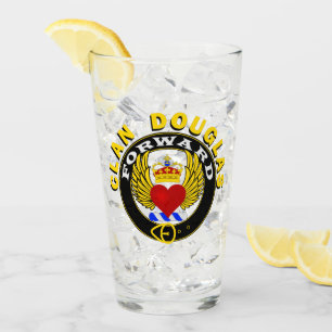 Clan Douglas "FORWARD" 16oz Glass Tumbler