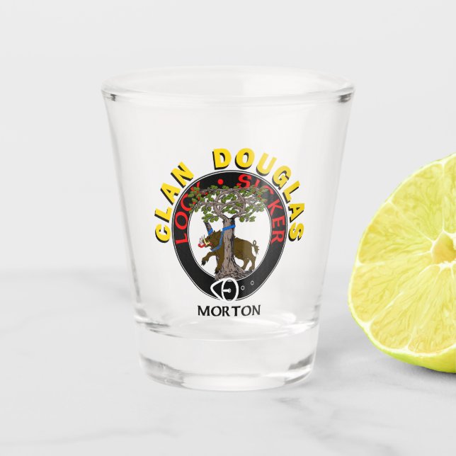 Clan Douglas - Morton branch shot glass (Front)