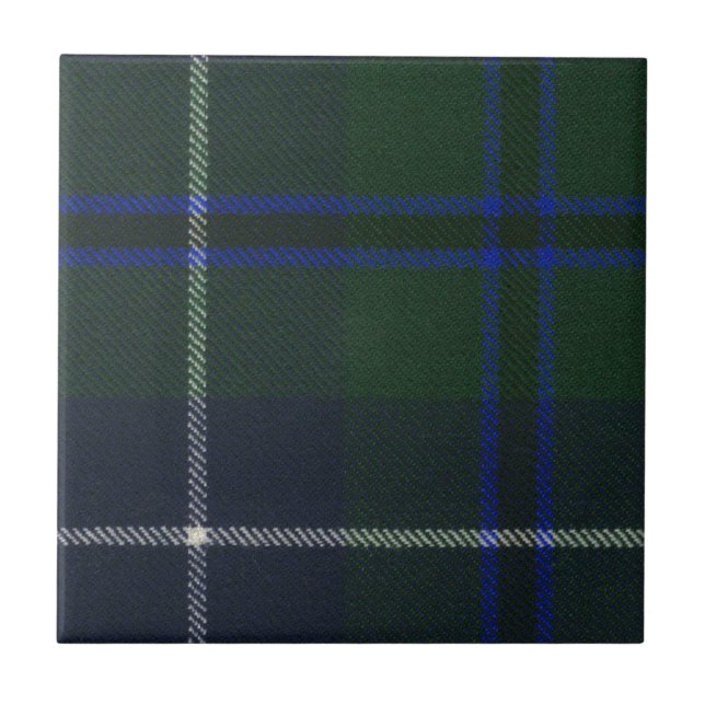 Clan Douglas Tartan Ceramic Tile (Front)