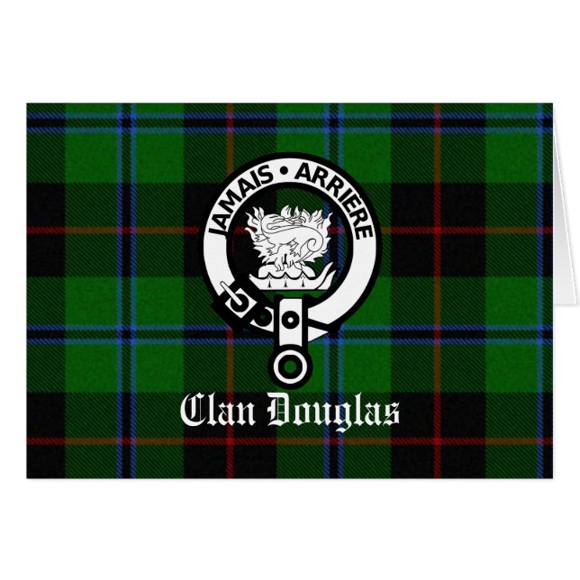 Clan Douglas Tartan Crest (Front Horizontal)