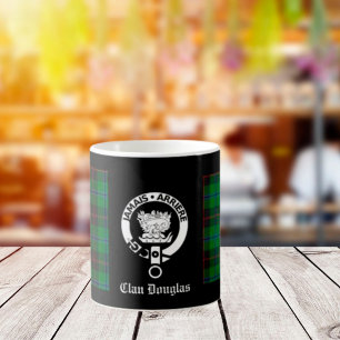 Clan Douglas Tartan Crest Coffee Mug