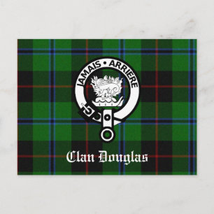 Clan Douglas Tartan Crest Postcard