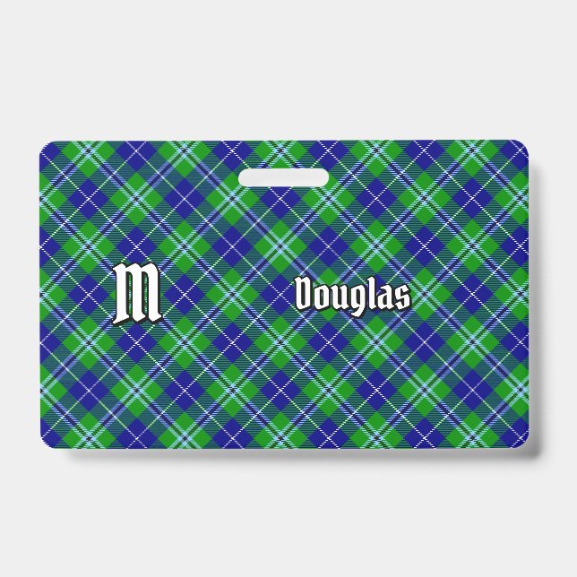 Clan Douglas Tartan ID Badge (Front)