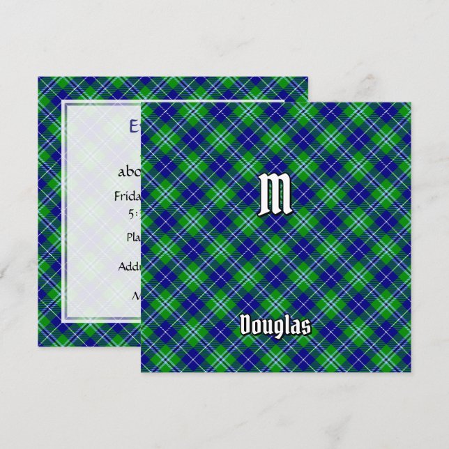 Clan Douglas Tartan Invitation (Front/Back)