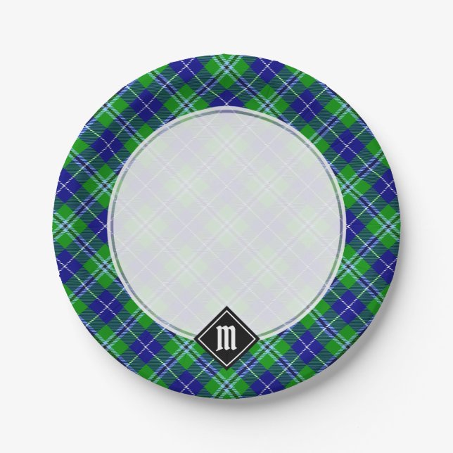 Clan Douglas Tartan Paper Plate (Front)