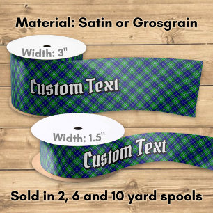 Clan Douglas Tartan Satin Ribbon