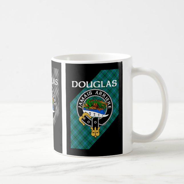 Clan Douglas Three Tartan Mug (Right)
