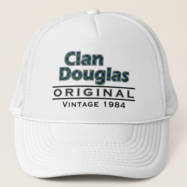 Clan Douglas Vintage Customise Your Birthyear Trucker Hat (Front)