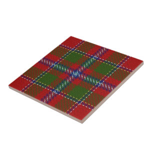 Clan Drummond Scottish Expressions Red Tartan Ceramic Tile