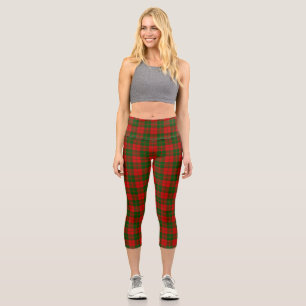 Clan Drummond Tartan  Capri Leggings