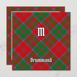 Clan Drummond Tartan Invitation