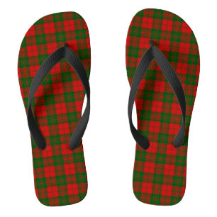 Clan Drummond Tartan Plaid Thongs