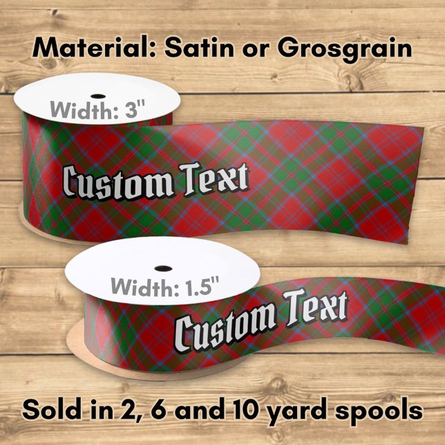 Clan Drummond Tartan Satin Ribbon (Creator Uploaded)
