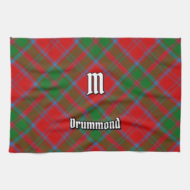 Clan Drummond Tartan Tea Towel (Horizontal)