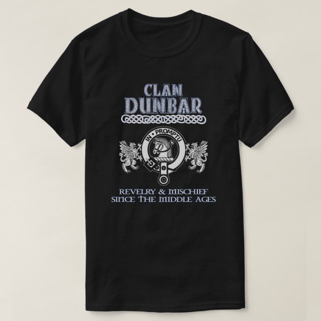 Clan Dunbar crest Scottish clans Scottish surname T-Shirt (Design Front)