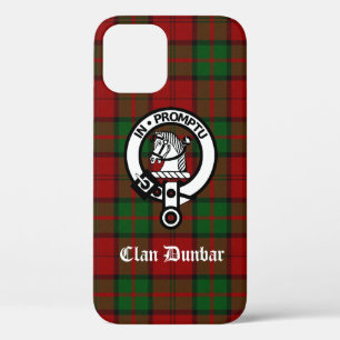 Clan Dunbar Tartan & Crest Badge iPhone 12 Case