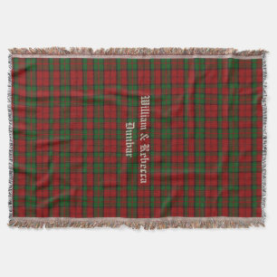 Clan Dunbar Tartan Plaid Custom Throw Blanket