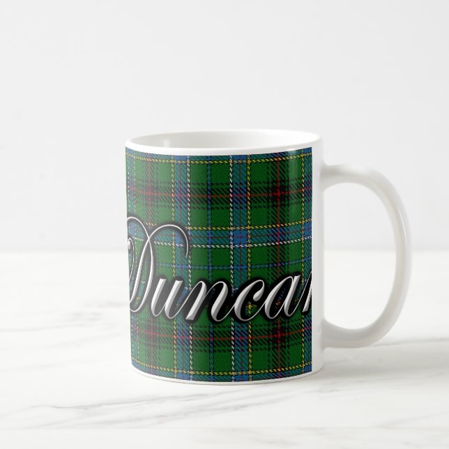 Clan Duncan Classic Tartan Coffee Mug (Right)