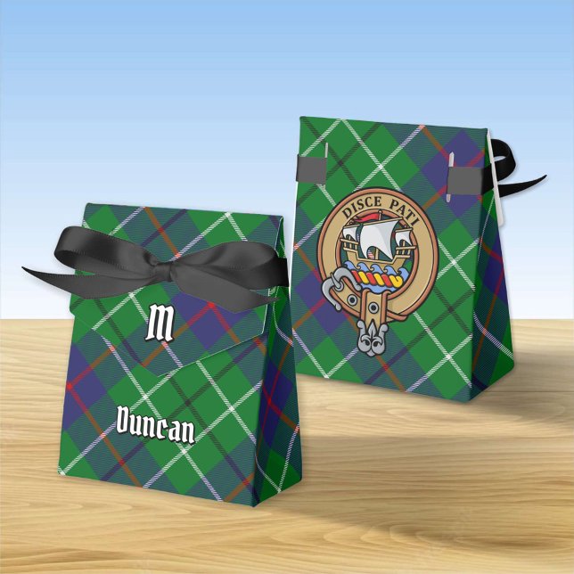 Clan Duncan Crest over Tartan Favour Box (Creator Uploaded)