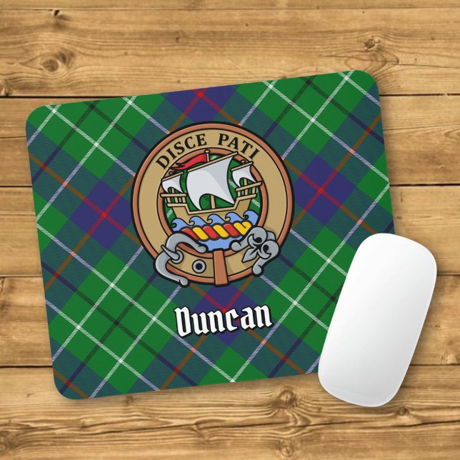 Clan Duncan Crest over Tartan Mouse Pad (Creator Uploaded)
