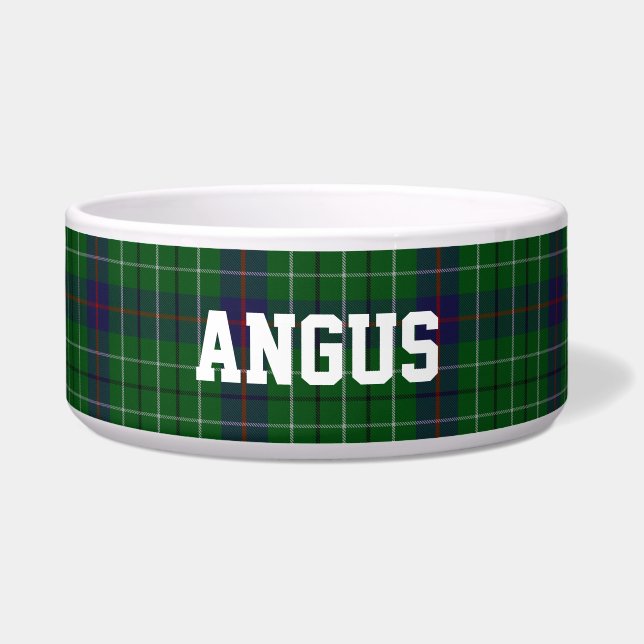 Clan Duncan Custom Tartan Plaid Pet Bowl (Front)