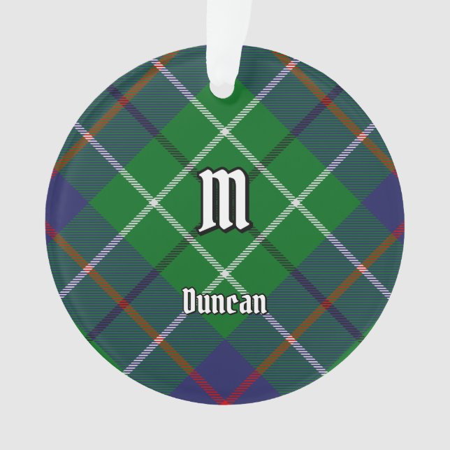 Clan Duncan Tartan Ornament (Front)