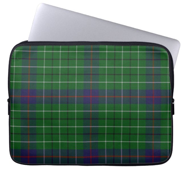 Clan Duncan Tartan Plaid Laptop Cover (Front)
