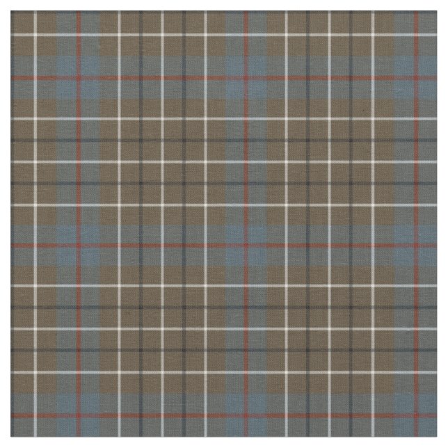 Clan Duncan Weathered Tartan Fabric (Close Up)