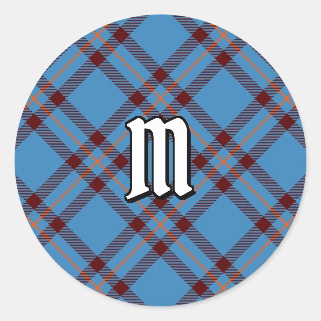 Clan Elliot Ancient Tartan Classic Round Sticker (Front)