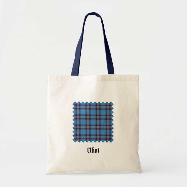 Clan Elliot Ancient Tartan Tote Bag (Front)